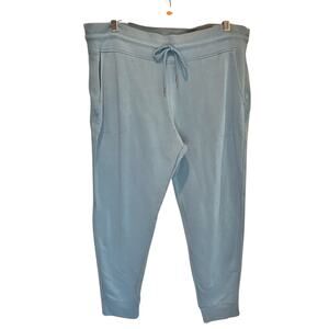 Athleta Light Blue Mid-Rise Jogger Pant - size XL